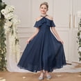 thumbnail image 1 of HAYIMI Child Elegant Girls Formal Gown Halter Neck Chiffon Long Dress For Party And Events Sleeveless Sweet Dresses, 1 of 8