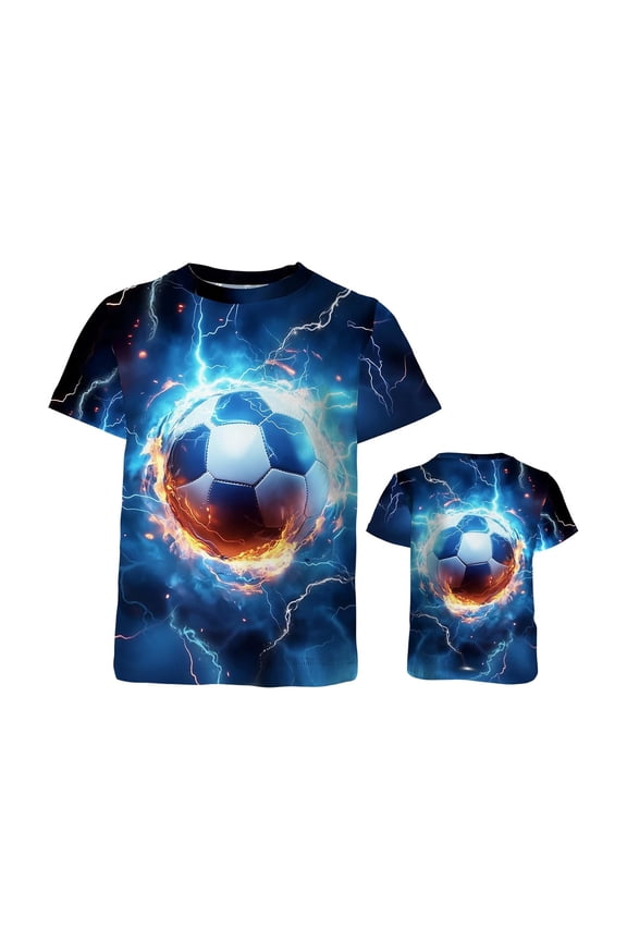 Child O-Neck T-Shirts Boys Graphic Short Sleeve T Shirt Cool Print Tee Shirt For Kids Youth Casual Comfortable Daily Wear Relaxed Fit Tops