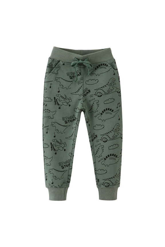 Child Pants Toddler Girls Boys Kids Sport Cartoon Prints Casual Fashion Pants Boho Daily Trousers Spring Sweatpants Joggers Slacks