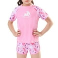 thumbnail image 1 of HAYIMI Child Summer Leopard Print Girls Swimsuit With Skirt Letter Printed Cute Swimwear For Kids Classic Beach Bathing Suit, 1 of 9