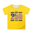 thumbnail image 1 of HAYIMI Child T-Shirts Boys Patriotic Graphic Short Sleeve T Shirt For Kids 4th Of July O-Neck Celebration Print Tee Celebrate America's 250th Anniversary 1776-2026 Cute Tops, 1 of 4