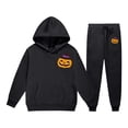 thumbnail image 1 of HAYIMI Children Halloween Hoodie Pants Set, Pumpkin Print Long Sleeve Hooded Tops With Jogger Trousers Daily Outfit Sets Relaxed Fit Clothes Sets, 1 of 4