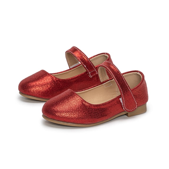 HAYIMI Girls Dress Sandals Shoes Elegant Low Shoes Ballerinas Children Princess Shoes Wedding Shoes Flat Baby Evening Shoes Party School Shoes Soft Casual Summer Solid Color Walking Footwear