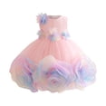 thumbnail image 1 of HAYIMI Girls Outfit Sets Elegant Girls Floral Trock A-Line Dress Layered Style Party Dress For Weddings And Ceremonies O-Neck Holiday Kids Clothes Sets, 1 of 8