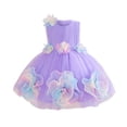 thumbnail image 1 of HAYIMI Girls Outfit Sets Elegant Girls Floral Trock A-Line Dress Layered Style Party Dress For Weddings And Ceremonies O-Neck Versatile Kids Clothes Sets, 1 of 8