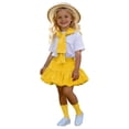 thumbnail image 1 of HAYIMI Girls Outfit Sets Performance Dance For Kindergarten Graduation Stage Show O-Neck Short Sleeve T-Shirts Skirts Cartoon Clothes Sets for Child Birthday Party Wear, 1 of 3