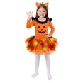 thumbnail image 1 of HAYIMI Halloween Cat For Girls Playful Tutu Dress For Kids Halloween Party Dress Up Outfit Sets Relaxed Fit Clothes Sets, 1 of 4