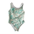 thumbnail image 1 of HAYIMI Kids Girls Swimsuit Fish Scale Monokini O-Neck Swimming Summer Swimsuit Children Bikini Swimwear With Adjustable Shoulder Straps Swimming Leisure Beach Bathing Suit, 1 of 4
