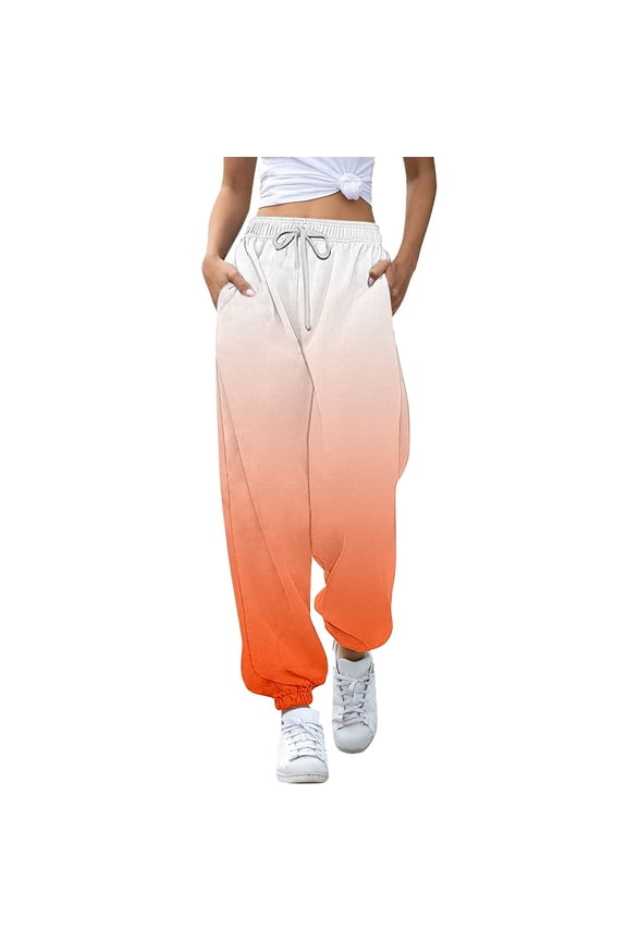 Kids Pants Jogging Bottoms Girls Sports Trousers Sweatpants Children Batik Colour Gradient Trousers Training Drawstring Leisure Leisure Solid Color Daily Casual Slacks