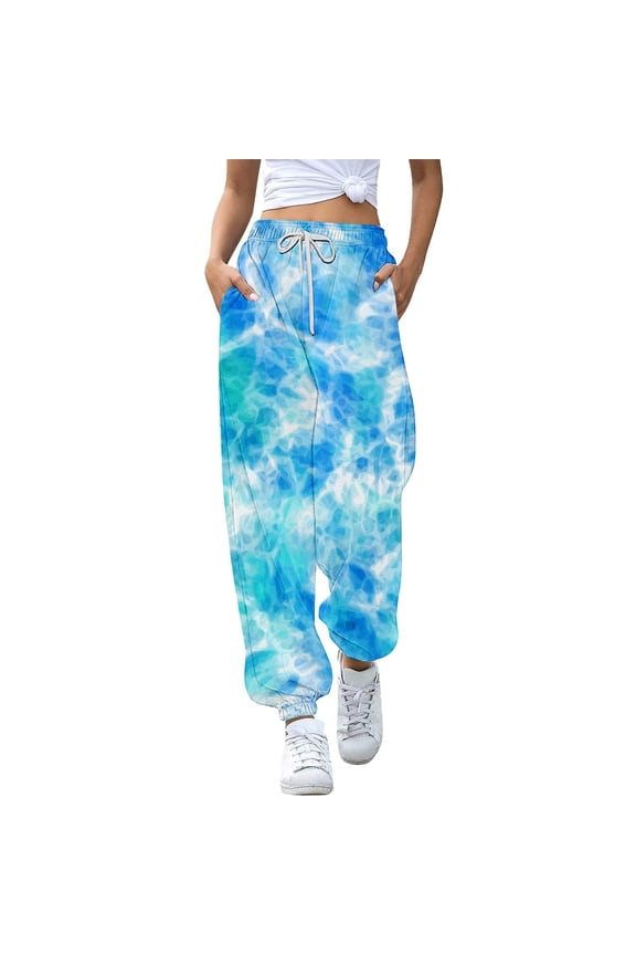 Kids Pants Jogging Bottoms Girls Sports Trousers Sweatpants Children Batik Colour Gradient Trousers Training Drawstring Leisure Soft Solid Color Daily Casual Slacks