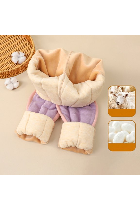 Kids Pants Wear Thickened Children Silk Pants With A Base Layer Inside School Versatile Solid Color Daily Casual Trousers Slacks