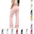 thumbnail image 1 of HAYIMI Kids School Uniforms Pants Girls Flared Leggings Stretchy Casual Bottom Slim Fit Trousers For Daily Wear Dressy Relaxed Fit Going out Trousers with Pockets Lightweight Back to School Slacks, 1 of 5