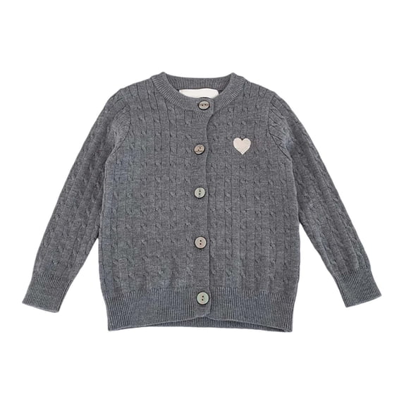 HAYIMI Kids Sweater Boys And Girls Baby Casual Knitted Cardigan Jacket Long Sleeve O-Neck Tops