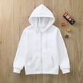 thumbnail image 1 of HAYIMI Kids Sweatshirt Solid Color Jackets Long Sleeve Hoodie Tops Zip Up Boys Girls Jacket, 1 of 6