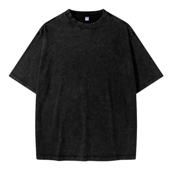HAYIMI Kids T-Shirts Distressed Washed Style Basic Crewneck Tee Shirt For Boys Casual Everyday Wear Comfortable Blend Tops Leisure Dailywear