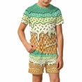 thumbnail image 1 of HAYIMI Little Boys Ice Cream Graphic Outfit Sets, O-Neck Short Sleeve Tee and Shorts, Summer Kids Clothing Versatile Clothes Sets, 1 of 5