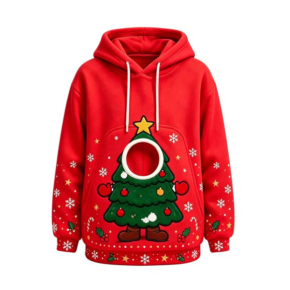 HAYIMI Pet Pouch Hoodie for Women Men Unisex, Oversized Sweatshirt With Front Pockets, Carry Pouch For Small Cats And Dogs Carrier Pullover Tops for Outdoor
