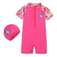 thumbnail image 1 of HAYIMI Swimwear Kid's Zipper Swimsuit Quick Drying Middle And Big Boys Girls Cartoon Cute Children Swimsuit Relaxed Fit Summer Beach Bathing Suit, 1 of 2