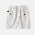 thumbnail image 1 of HAYIMI Toddler Boys Summer Cargo Casual Comfortable Kids Shorts For Outdoor Play Beach School Party Spring Summer Basic Solid Color Leisure Daily Shorts Bottoms, 1 of 3