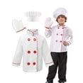 thumbnail image 1 of HAYIMI Toddler Kids Chef Holiday Baking Boys Girls Pretend Play Career Dress Up Outfit Fashionable Child O-Neck Cartoon Clothes Sets, 1 of 5