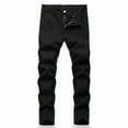 thumbnail image 1 of HAYIMI Toddler Pants Boys Fit Ripped Distressed Fashion Kids Denim Jeans Pants Soft Solid Color Daily Casual Trousers Slacks, 1 of 8