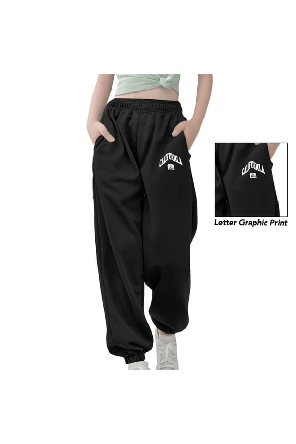 Toddler Pants Kids Jogger Pants With Printed Patterns Girls Boys Comfortable Athletic Casual Sportswear Trousers Leisure Daily Slacks