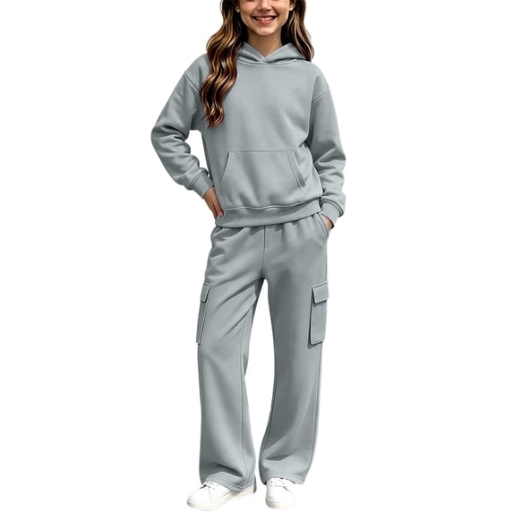 HAYIMI Winter Kids Zip Up Hoodie For Girls Boys Lined Tracksuit With Warm Comfort And Wear Comfort Clothes Sets