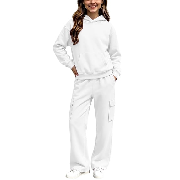 HAYIMI Winter Kids Zip Up Hoodie For Girls Boys Lined Tracksuit With Warm Comfort And Wear Soft Clothes Sets