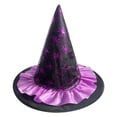 thumbnail image 1 of HAYIMI Witch Hats For Women Halloween Party Gothic Mesh Pumpkin Bat Print Accessory Cowboy Hat For Festival Celebration, 1 of 2