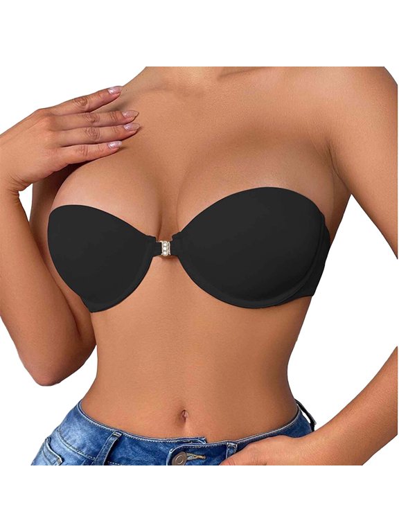 Women Bra Smart Lace Front Closure Padded Bra For Bust And Lift Semi Cup Design Ideal Under Wedding Gowns And Evening Wear Bralette