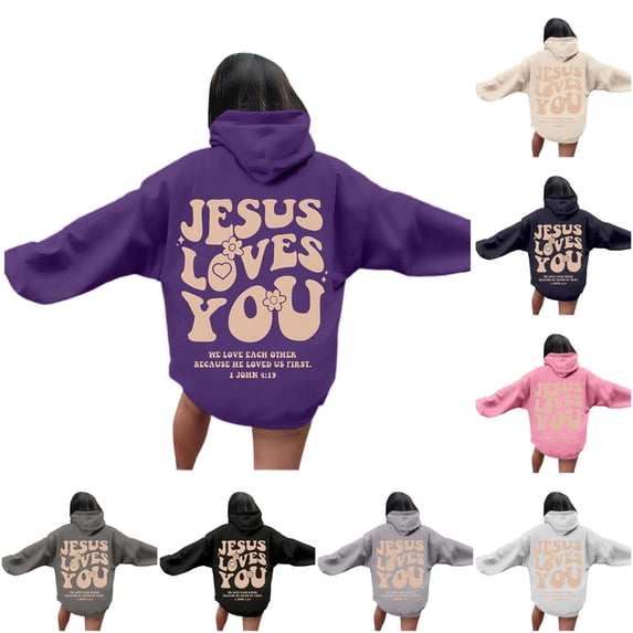 HAYIMI Women Letter Print Hooded Zip Up Sweatshirt Streetwear Loose Fit Hoodie Long Sleeve Oversized Boho Tops Daily Wear
