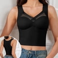 thumbnail image 1 of HAYIMI Women Seamless Mesh Tank Tops Built In Pads Comfortable Casual Daily Basic Layering Breathable Summer Round Neck Solid Color Sleeveless Comfort Camisole, 1 of 6