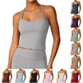 thumbnail image 1 of HAYIMI Women Soft Tank Tops For Gym Yoga Running And Outdoor Workout Comfortable Sleeveless Gym Tops For Summer Round Neck Solid Color Vacation Camisole, 1 of 6
