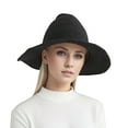 thumbnail image 1 of HAYIMI Women Thickening Type Daily And Festival Witch Hat Halloween Knitted Steepletop Hat, 1 of 6