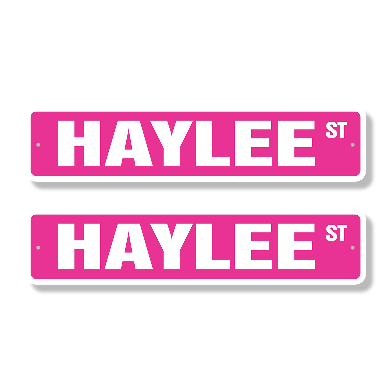 Haylee Sign HAYLEE Classic Street Sign (2 Pack) Childrens Name Room Sign Road Sign ...
