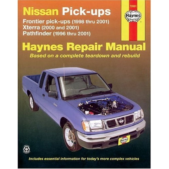 Pre-Owned Haynes Nissan Pickups, Xterra 2000-20001, Pathfinder1996-2001, and Frontier 1998-2001, (Haynes Manuals), 9781563923968, 1563923963, Paperback,