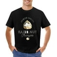 thumbnail image 1 of HAZELNUT Vintage T-shirt Mens Cotton Classic Crewneck Short Sleeve Tees Unisex Black XL, 1 of 2