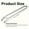 HAZHOUYUJIUKJ Stainless Steel BBQ Tongs with Long Handle for Cooking