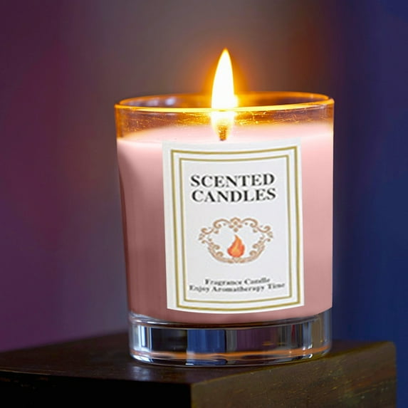 HAZIUA Candle Sicilian Lemon Scented Classic 22oz Large Jar Single Wick Candle Burns Over 110 Hours 2.6*2 in C