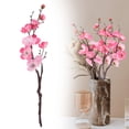 thumbnail image 1 of HAZIUA Decor Arrangement Decorations Faux Flowers Indoor Faux Pick Pick Home Decor Outdoor Artificial Flowers Flower Plastic 15*3.9 in Pink, 1 of 8
