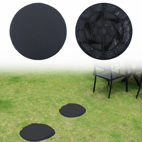 HAZIUA Home Or Garden Step Stones for Outdoor Walkway Or Walkway Stepping Stones Stepping Stones Plastic (Hexagons Circles Squares Beige,Cyan) 15.7*15.7 in C