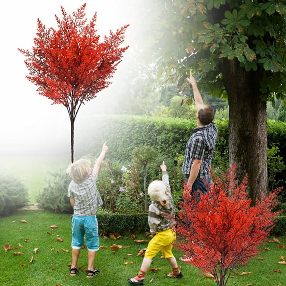 HAZIUA Simulate Persian Plants Green Plant Walls Decorative Flowers Plants Green Leaves Autumn Ferns and Bundles That Do Not Wither 15.7*3.9 in M