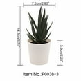 thumbnail image 1 of HAZIUA Uguisu Small Mini Plants Succulents Artificial Succulents Plastic Simulation Plants Pots Bathroom Farmhouse Cubicle Decoration. 5.1*3.9 in J, 1 of 8