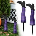 thumbnail image 1 of HAZIUA Witch Legs Halloween Yard Decor – 17” Realistic Witch Legs Stake For Indoor/Outdoor Decor (2 Pack) | & 15*5.9*3.1 in Purple, 1 of 8