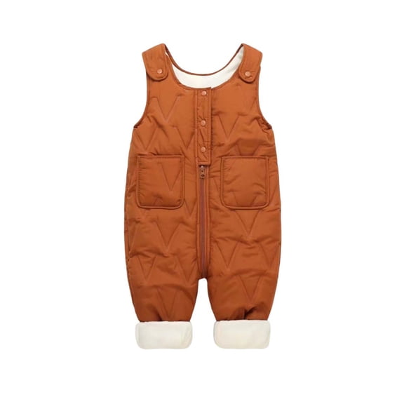 HAiming Babys Snow Pants Overalls Kids Toddler Winter Thicked Warm Zip up Snowpant Windproof Skiing Snowsuit Trousers
