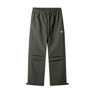 HAiming Baggy Cargo Pants for Men Drawstring Elastic Waist Wide Leg Sweatpants Plus Size Lounge Trousers with Pocket