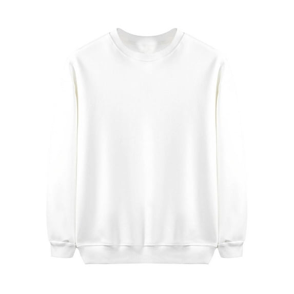 HAiming Boys Girls Cotton Thermal Sweatshirt Casual Crewneck Long Sleeve Solid Color Pullover Kids Fleece Top T Shirt