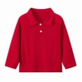 thumbnail image 1 of HAiming Boys Girls Long Sleeve Shirts Casual Pullover Performance Active Wear for Tennis and Casual Wear Shirts, 1 of 2