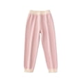 thumbnail image 1 of HAiming Boys Girls Winter Fleece Lined Leggings Kids Basic Solid Full Length Thermal Cotton Breathable Pants, 1 of 9