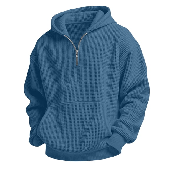 HAiming Boys Quarter Zip Hoodies Long Sleeve Loose Casual Workout Sweatshirts Fall Winter Everyday Tops with Pockets